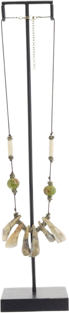 Behave Atelier Noir - Decoratieve Ketting Standaard - Incl. Handgemaakte Ketting - Luxe Woondecoratie - Boho Ibiza/Balinese stijl - 45 cm