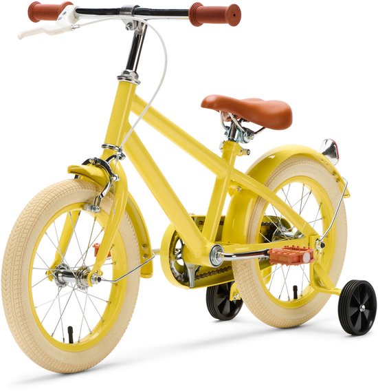 Generation Retro 14 inch Geel - Kinderfiets van Popal — afbeelding 2