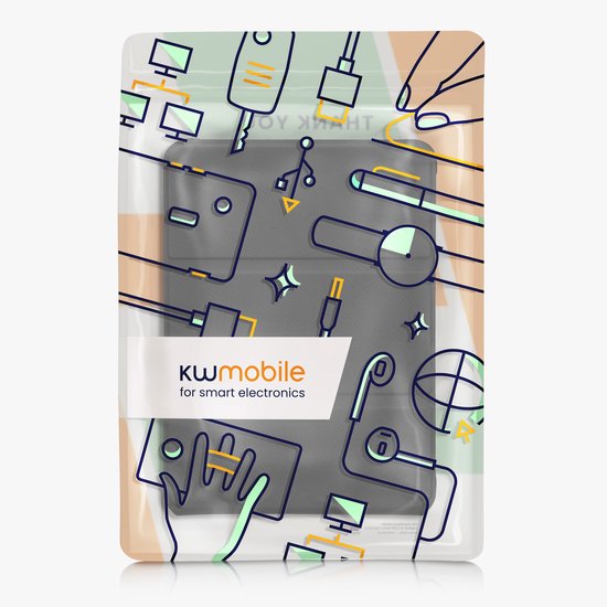 kwmobile E-readerhoesje voor Amazon Kindle Paperwhite (2024)/Colorsoft cover - E-reader Hoes met standaard - Van Kunstleer in zwart van kwmobile — afbeelding 4