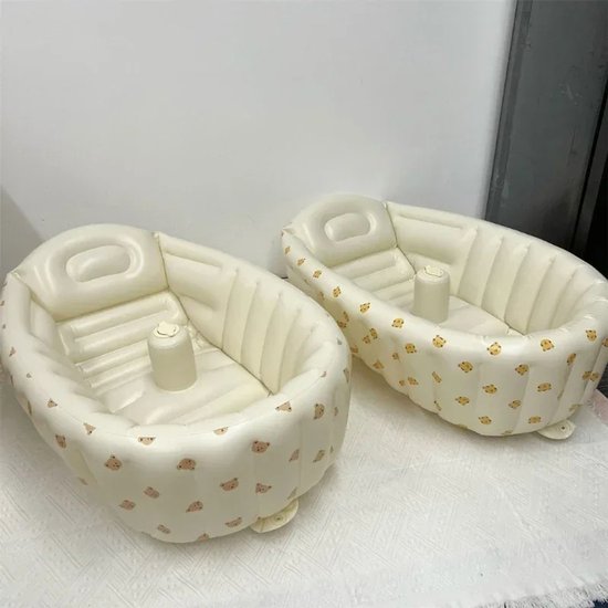 MazrekuHome® - Opblaasbaar bad - Badkuip - Opvouwbaar bad voor baby - 90x55x30 - Lief patroon - Voor binnen en buiten - Veilig en betrouwbaar van MazrekuHome — afbeelding 5