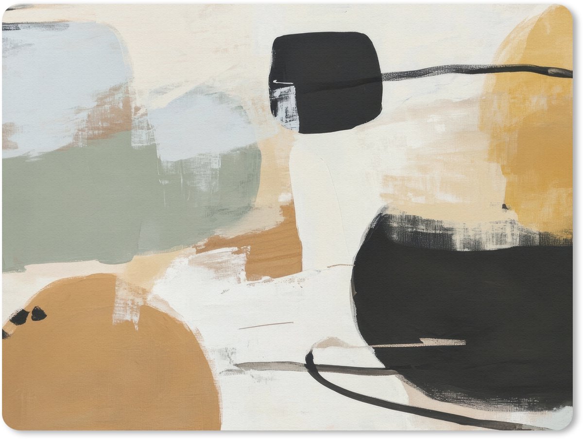 Muismat 23x19 cm - Mousepad Paint - Abstract - Kleuren - Muismatten