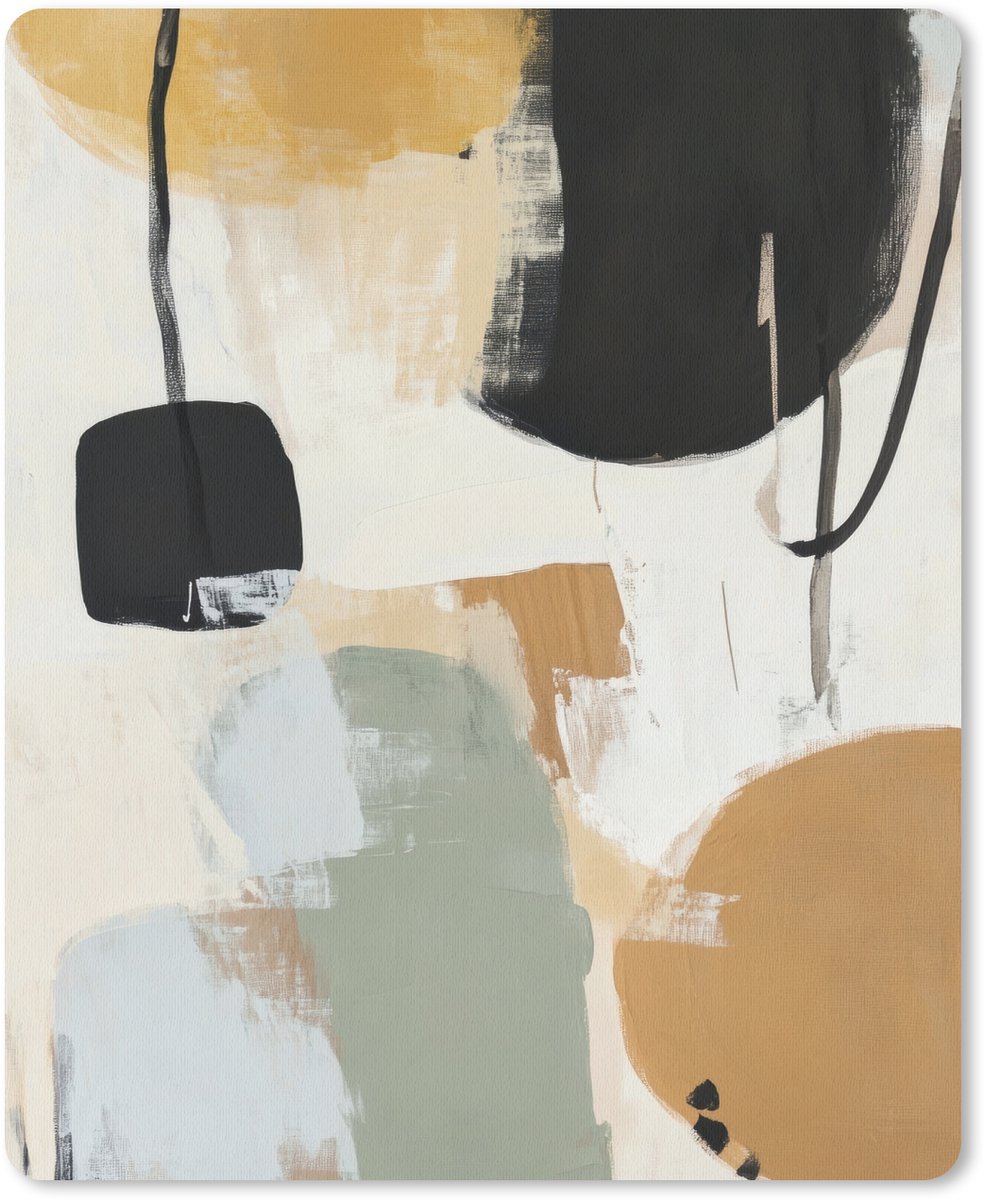 Muismat 19x23 cm - Mousepad Paint - Abstract - Kleuren - Muismatten