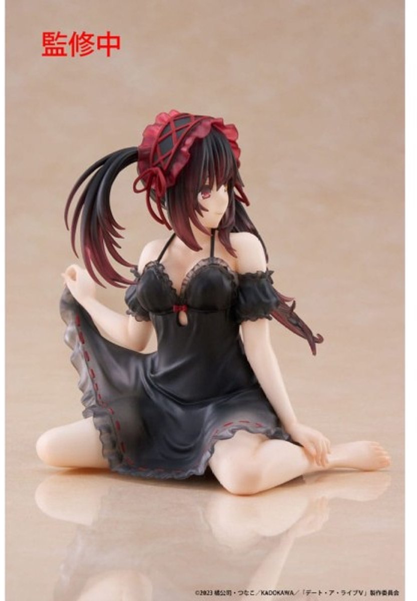 Date A Live V PVC Statue Desktop Cute Figure Kurumi Tokisaki Nightwear