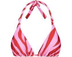 Beachlife padded bikini top in de kleur roze.