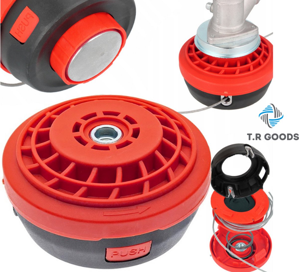 T.R Goods® - Automatische Draadkop Maaikop Draadspoel Voor Bosmaaier - M10 x 1,25