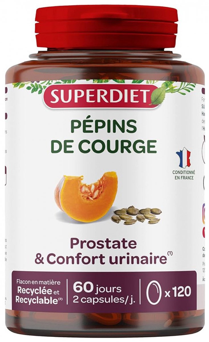 Superdiet Pompoenzaden 120 Capsules