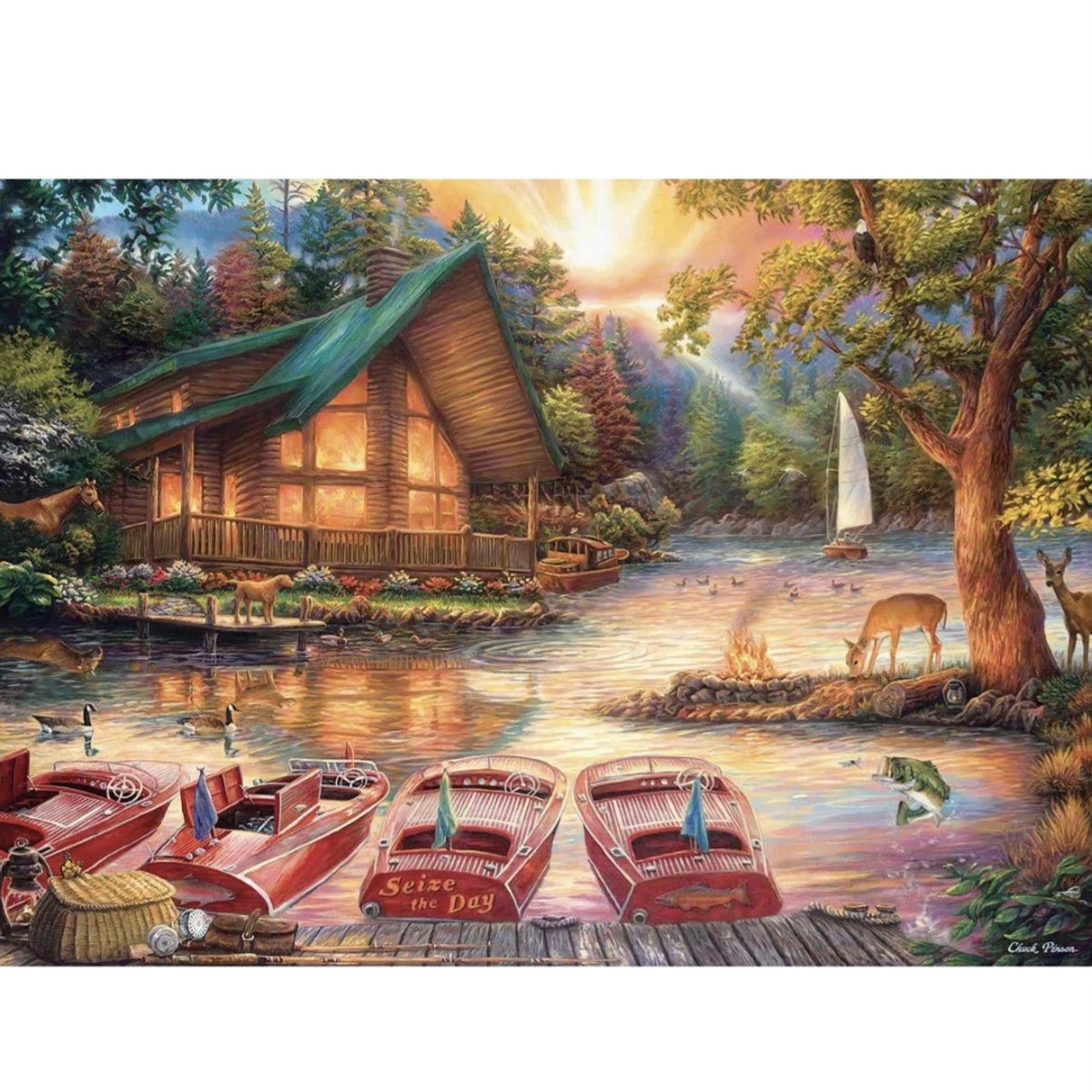 Goliath - Chuck Pinson - Seize the Day - 1000 stukjes - Legpuzzel - Pigsaw puzzle