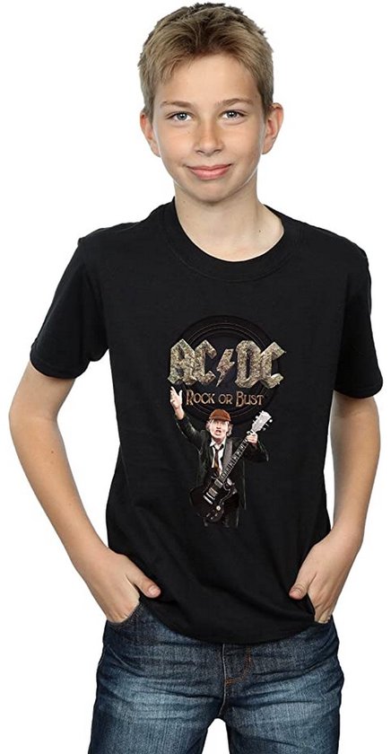 AC/DC Jongens Rock Or Bust Angus Young Katoenen T-Shirt | bol