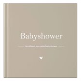 Fyllbooks - Babyshower Invulboek - Gastenboek Babyshower - Taupe - Geschikt voor: 20 Gasten