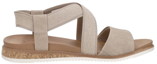 Skechers Bobs Desert Kiss Low Sandalen Plat - Beige - Maat 38