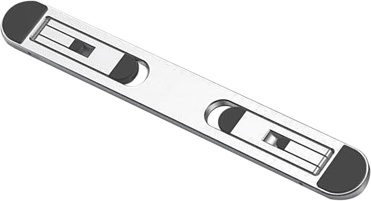 Opvouwbare, verstelbare laptopstandaard van aluminiumlegering - zilverkleur