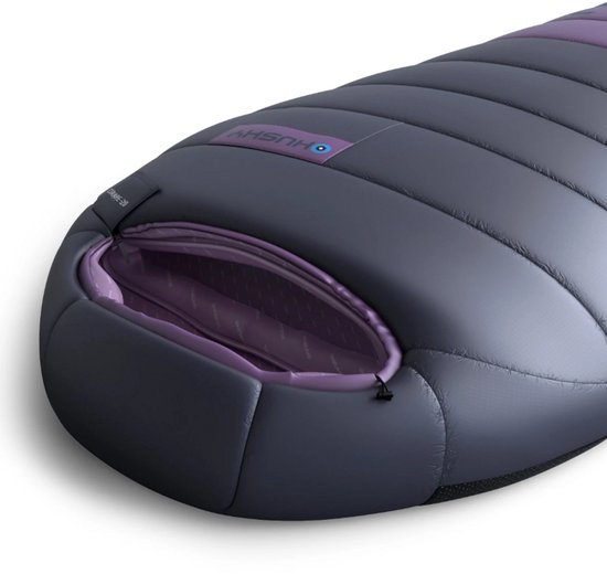 Husky mummyslaapzak voor dames dons Drape 2024 -20°C - 200 cm - Blauw met Paars van Husky — afbeelding 3
