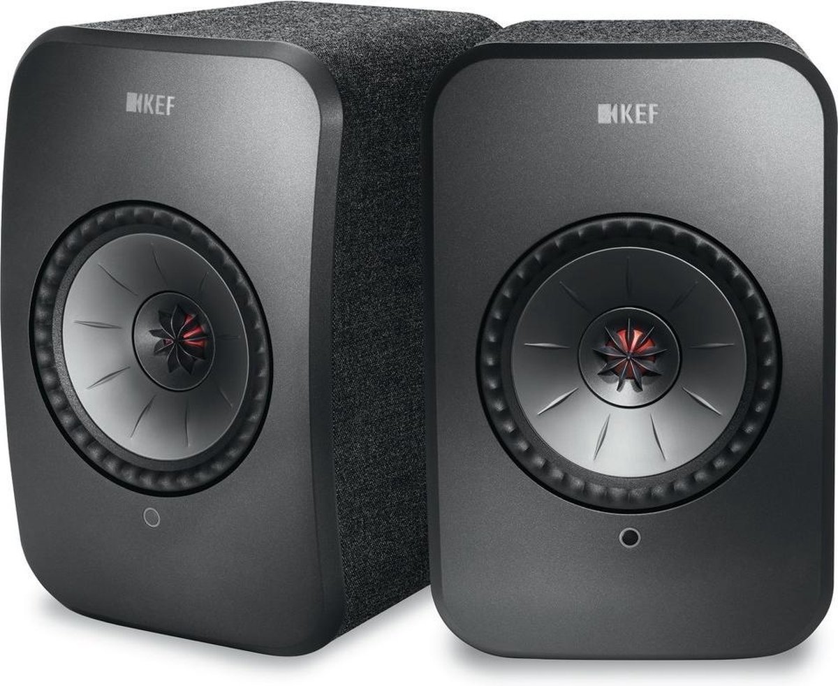 KEF LSX Wireless Stereo Speakers - Zwart ( prijs per set )