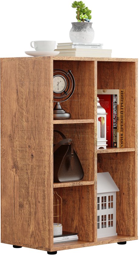 VDD - Vakkenkast - Vakken kast - Vakkenkast Roomdivider - Vakkenkast Oak - Wandkast - Wand kast - Boekenkast - Boekenkast Oak - Boeken kast - Oak - 5 vakken