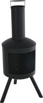 Bol.com SFEERHAARD METAAL ZWART H126CM aanbieding