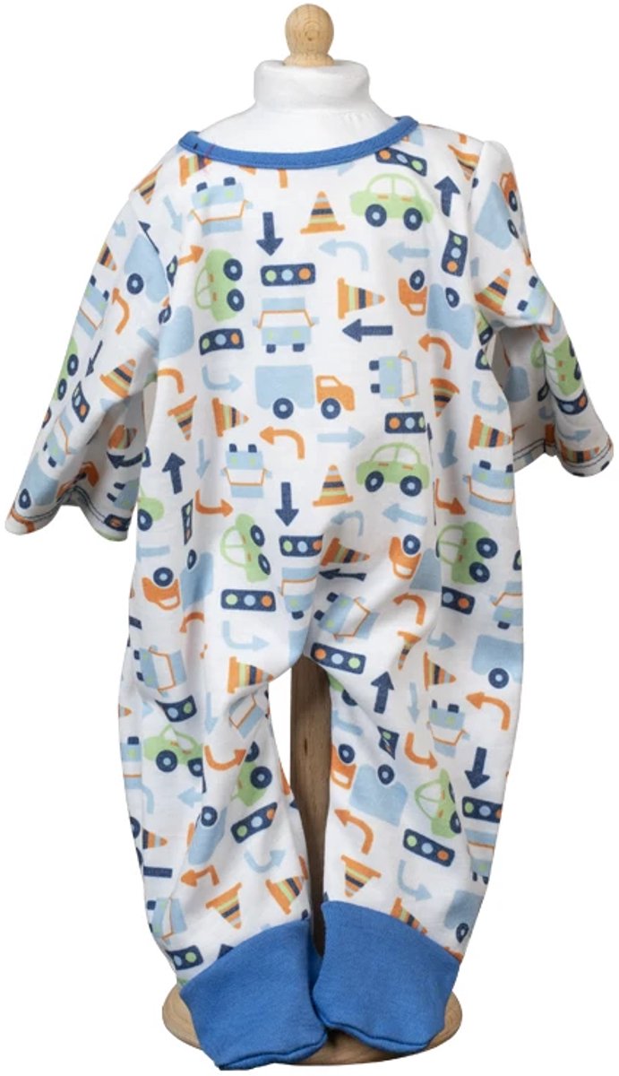 Mamamemo Poppenkleding Boxpakje Blauw 42 - 46 cm