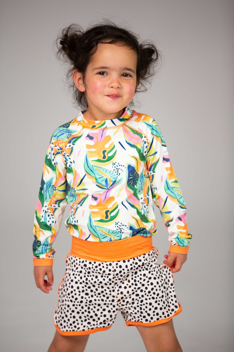 Ducksday - zwembroek - UV - moana - oranje - 5 - 6jaar - valt klein — afbeelding 3