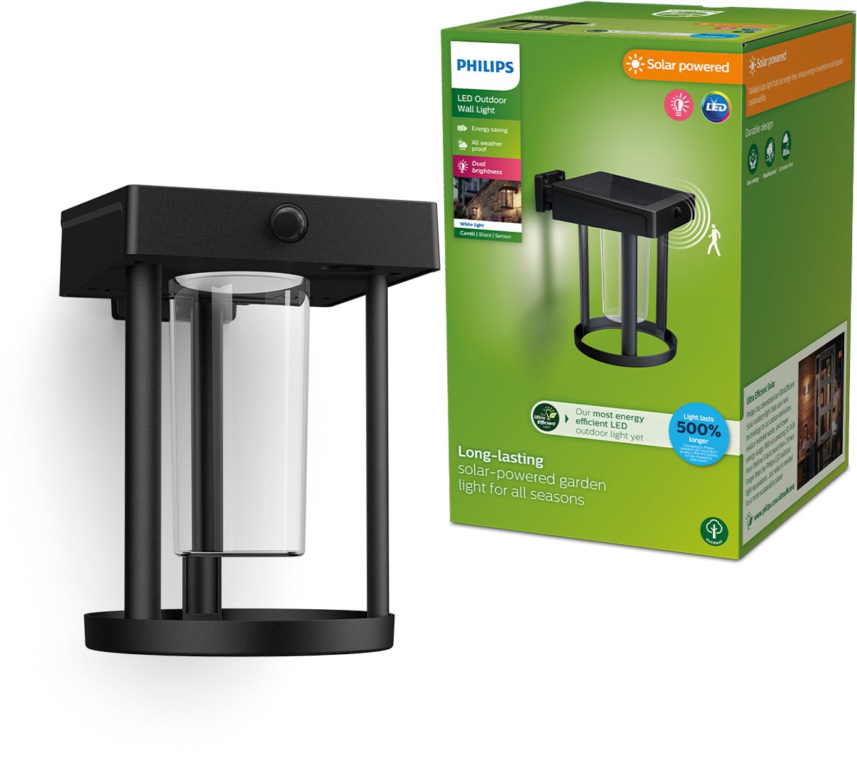 Philips wandverlichting Camill (Ø14 cm) Solar