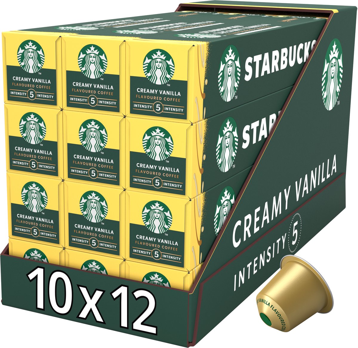 Goedkoopste Starbucks by Nespresso capsules Creamy Vanilla - 10 koffiecups x 12 doosjes