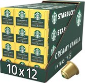 Capsules Starbucks by Nespresso Vanille Crémeuse - 12 boîtes de 10 tasses à café