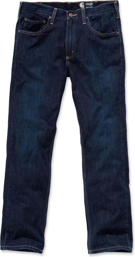 Carhartt Straight Fit Weathered Indigo Jeans Heren | bol.com