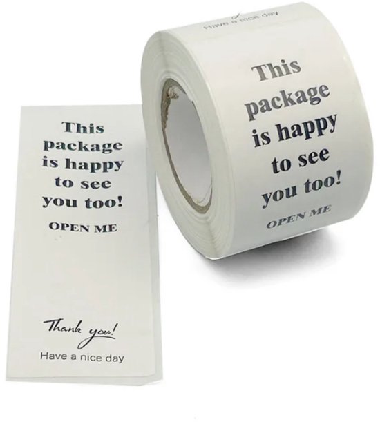 Wonders at Home Official Sluitstickers - This Package is Happy to See You Too - 100 stuks