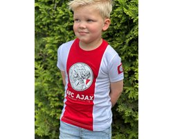 Ajax T-shirt Thuis - 2025-2026 - Voetbalshirts Kinderen - Jongens en Meisjes - Sportshirts --128