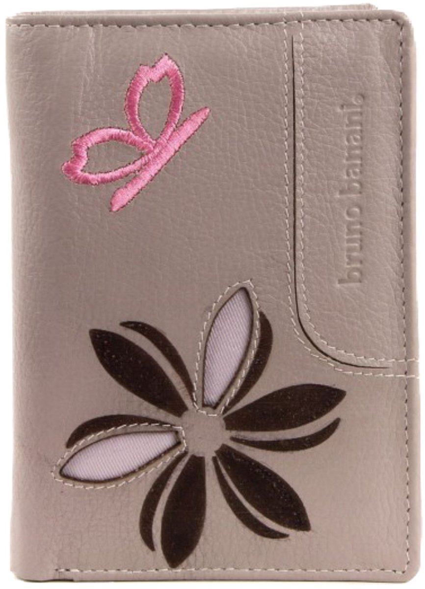 bruno banani Portemonnee Butterfly Wallet Grey Lichtgrijs
