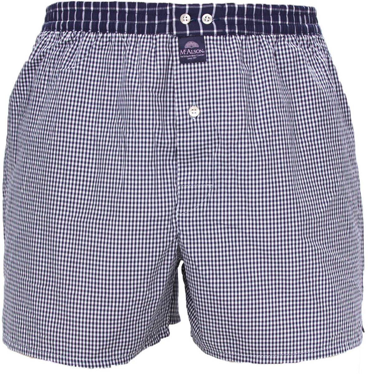 Mc Alson Boxer Gingham navy blue