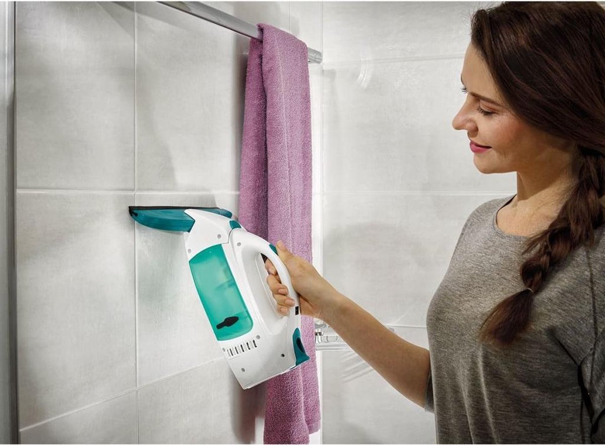 Leifheit Dry & Clean - raamzuiger met steel (43 cm) en inwasser - click system thumbnail 7