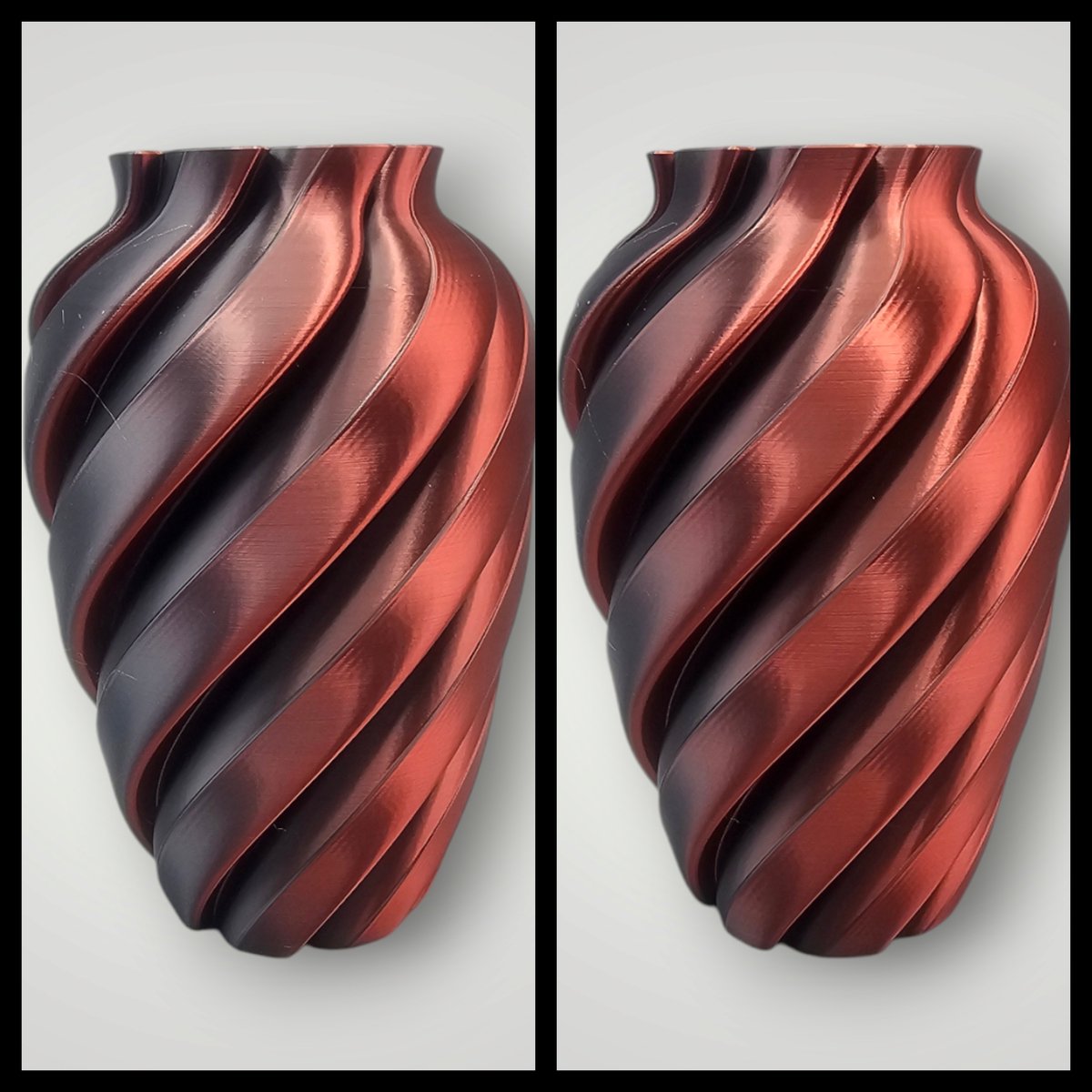 Vaas Zirkoon voor droogbloemen en zijdebloemen zwart/rood handgemaakt trendy unieke vaas voor interieur decoratie