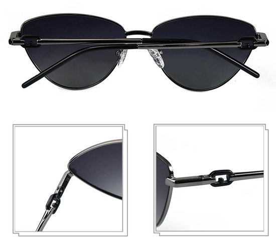 BUGOLINI Aurore - Gepolariseerde Cat Eye Zonnebril - Met UV400-bescherming - Bruine Frame van Merkloos — afbeelding 4