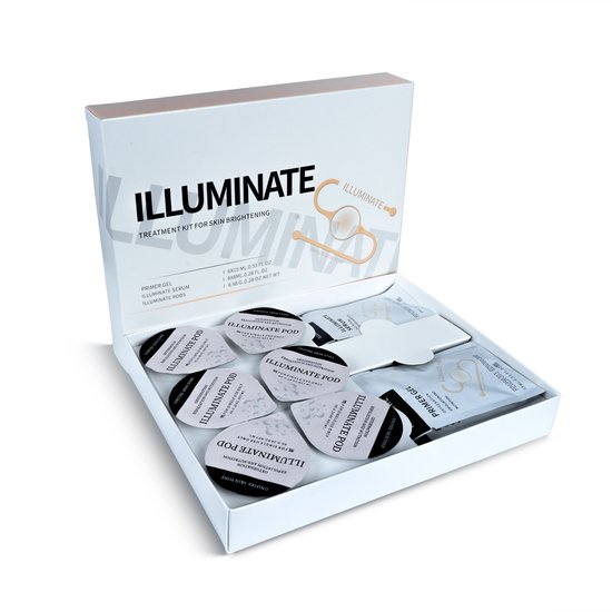 Oxygen pods Facial Illuminate Restart Kit - NG Medical Egaliseert de teint, verbetert de uitstraling van pigmentatie en bevordert huidverjonging - Bevat 6x pods, 6x gel en 6x serum voor een complete behandeling. TIJDELIJKE ACTIE PRIJS