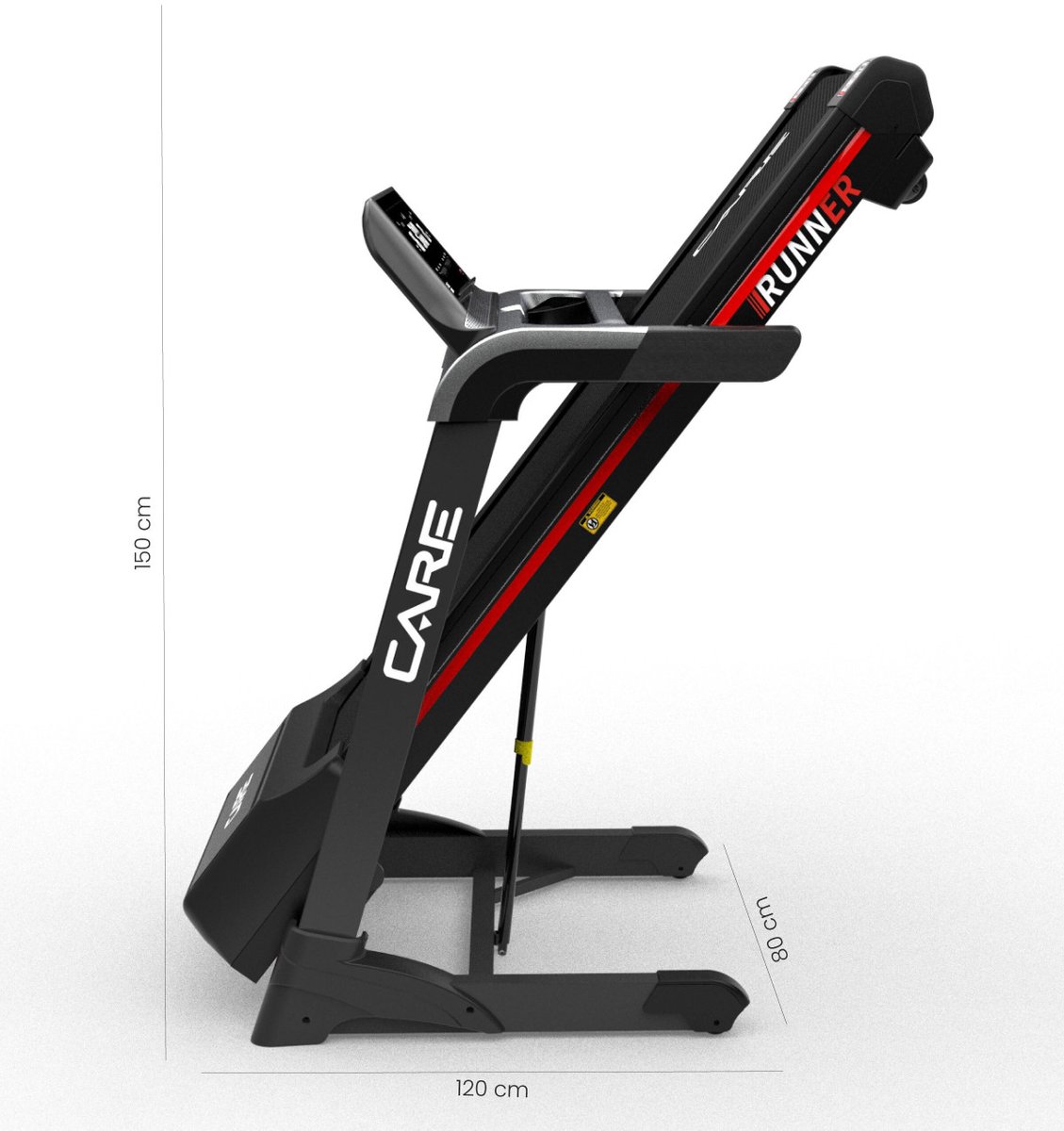 CARE RUNNER - Connected loopband - Maximale snelheid 20 km/u - 50 programma’s - Opvouwbaar - Gemotoriseerde helling tot 10% - Intensief thuisgebruik thumbnail 8