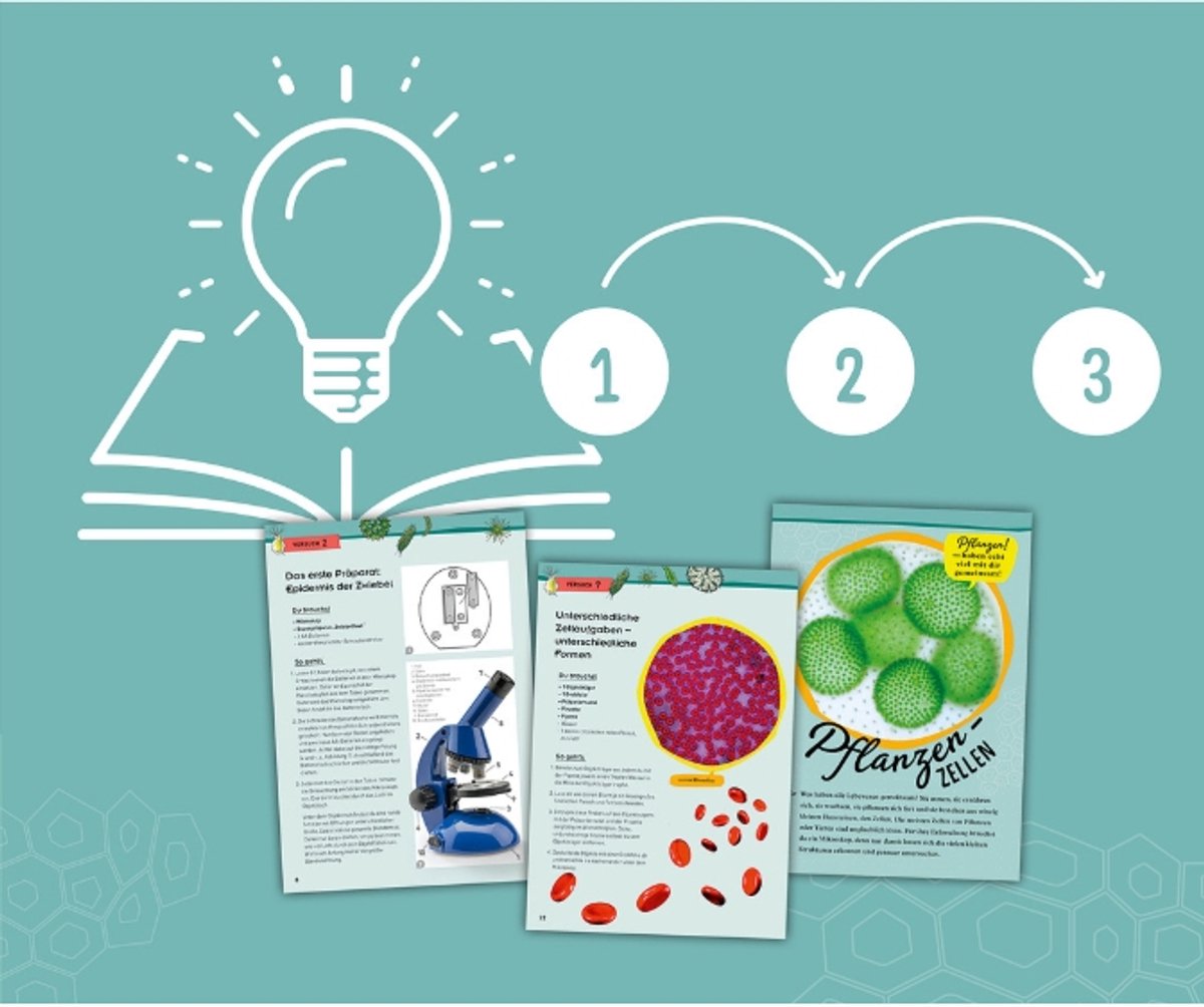 KOSMOS My Discovery Microscope - Microscoop voor Kinderen - Tot 600x Vergroting - Inclusief Preparatieset en LED-Verlichting - Ontdek de Microscopische Wereld - STEM Speelgoed - Vanaf 8 Jaar — afbeelding 2