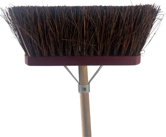 Synx Tools StadsBezem Bassin - 30 cm - Rode kap - Straatbezem - Buitenbezem / Veger - Schoonmaakartikel - Zonder steel van Synx Tools — afbeelding 4