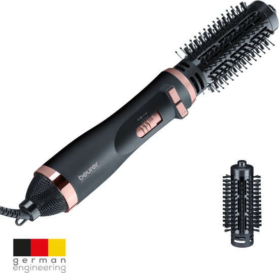 Beurer HT 80 Roterende Föhnborstel - Krulborstel - Multistyler - Automatisch roterend - Ionentechnologie - 2 Blaasstanden - 2 Verwarmingsstanden - 2 Opzetborstels met keramische coating - 1000 Watt - 3 Jaar garantie