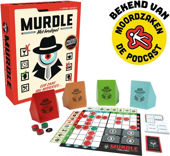 Goliath Murdle het Bordspel - Breinbreker - Bordspel - Crime Spel - Deductief redeneren - 2 tot 4 spelers