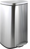 Poubelle à pédale Spirella 50 L - AKIRA - Poubelle - Acier - Inox