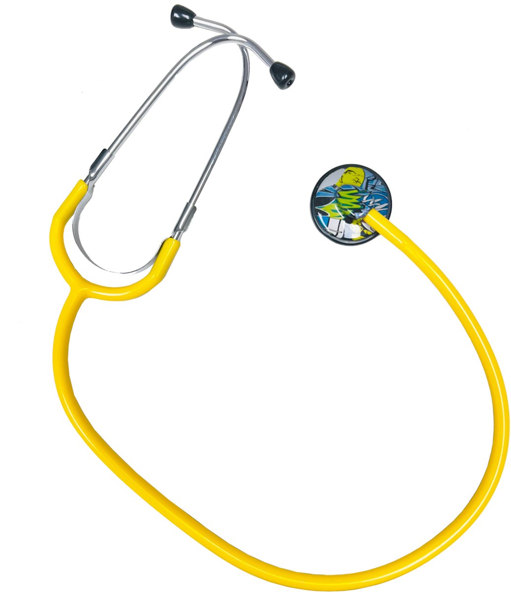 Hospitrix Stethoscoop SB55 Geel - MDR Gecertificeerd - Verpleegkundige Accessoires - Verpleegkundige Cadeau