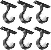 Set van 4 gordijnroedes met een diameter van 25-28 mm, inclusief
