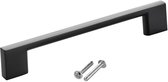 SOTECH meubelgreep BLACKLINE XII BA 128 mm zwart mat aluminium (lengte 155 mm, breedte 9 mm, hoogte 28 mm) ladegreep vitrinekastgreep