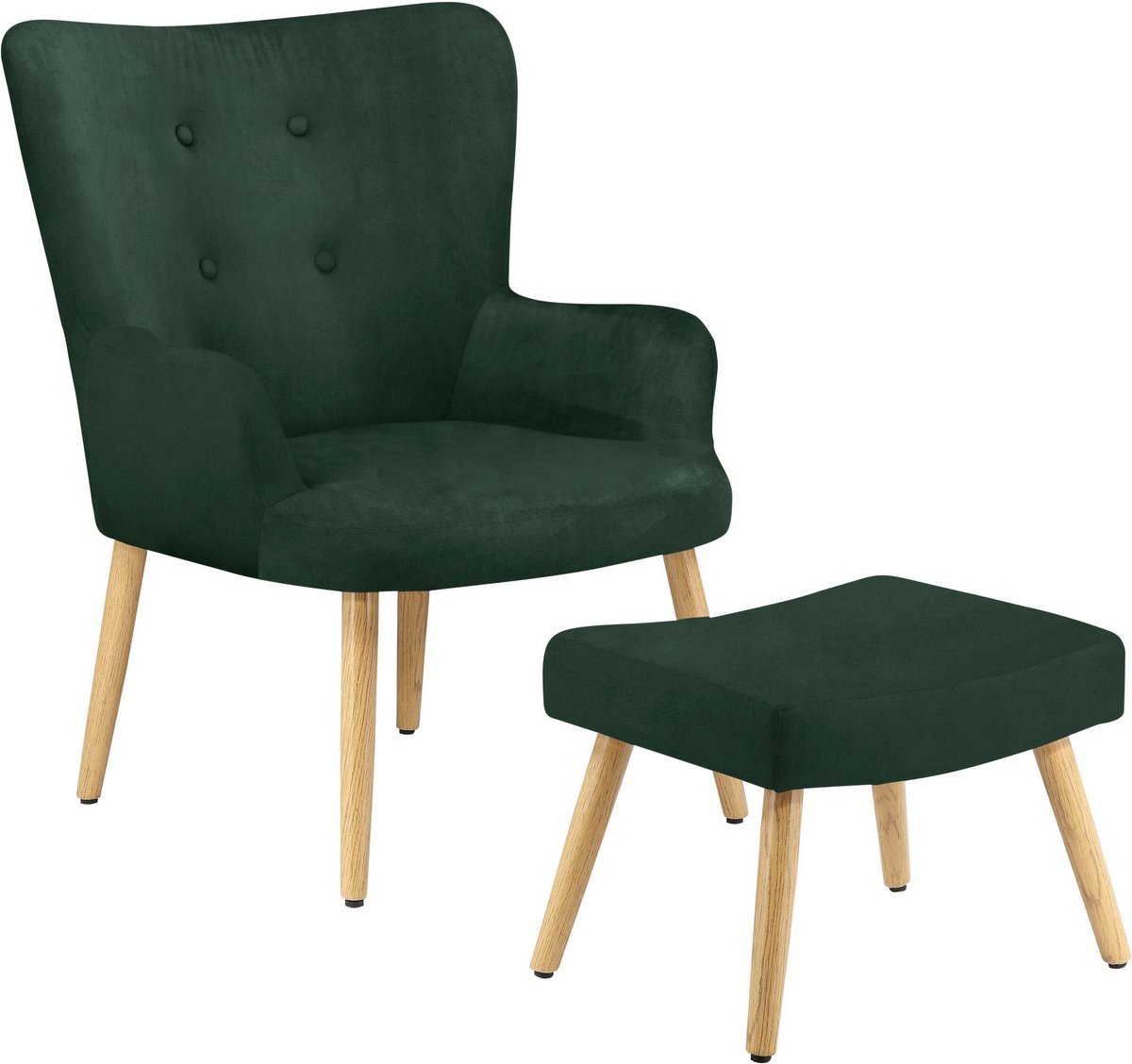 Coco-Fauteuil in donkergroen