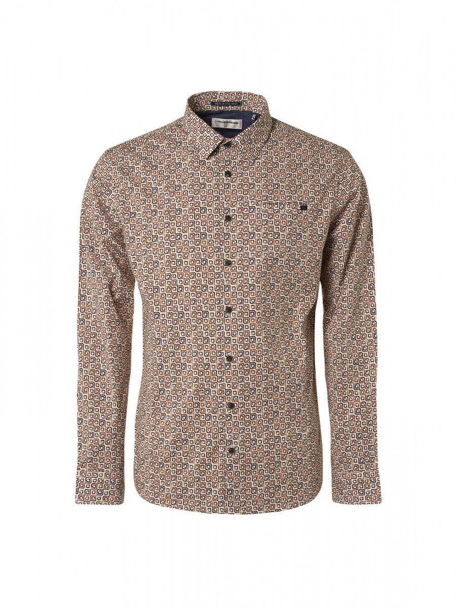 Shirt Stretch Allover Bedrukt