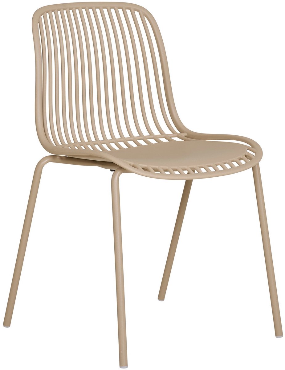 House Nordic Tuinstoel Branson - Zand - Zithoogte 46,5cm - Set van 4