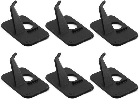 Set van 6 zelfklevende kunststof pijlsteunen voor recurvebogen, geschikt voor rechterhand, voor een stevige en nauwkeurige pijlaanslag tijdens het boogschieten