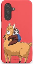 Casetastic Hoesje Geschikt voor Samsung Galaxy A26 - Stijlvolle Beschermende Duo-layer Case - Lui en lekker