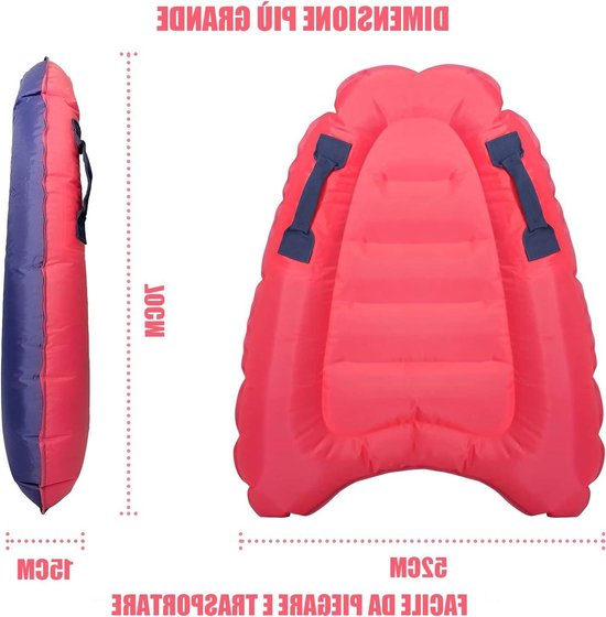 BIGTREE Opblaasbare bodyboard opblaasbare surfplank, licht
