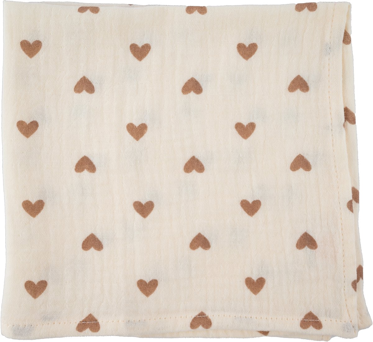 Honeybears hydrofiele doek – Inbakerdoek hydrofiel baby – XXL Hydrofiele luierdoek – Hartjes – 120x120cm