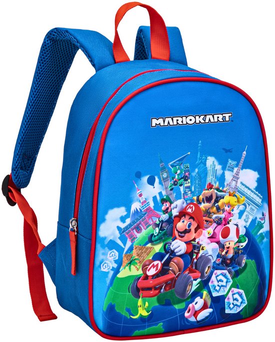Mario Kart Rugzak – Kinderrugzak met Wereldrace Design – 31 cm Hoog